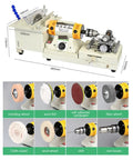 850W Mini Bench Grinder And Jade Polishing Machine For DIY Woodworking Jewelry Rock And Metal Crafting Station with grinding wheels and drill.