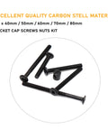 Crib Screws Kit M6 1.0 Black Hex Socket Cap Bolts 40mm 50mm 60mm 70mm 80mm Plus 10mm Barrel Nuts For Bed Frame And Bunk Bed Easy Install Hardware Set Durable And Heavy Duty shown in a group