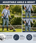 Adjustable Trimmer Support Handle Kit For B410TS Ergonomic Grip Upgrade For Steady Control And Upright Posture During Lawn Trimming And Edging For Long Lasting Consistent Easy Trimming And Edging, adjustable clamp on straight shaft trimmer