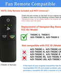 Ceiling Fan Remote Control Replacement With 3 Speed Light Dimmer And Color Changing Modes Remote Only for TX028C-S Model