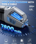 Cordless Handheld Vacuum With 16000 Pa Suction Rechargeable Portable Car And Home Cleaner charging with Type-C cable