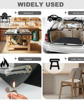Premium Closed Cell Neoprene Foam Sheet With Adhesive Backing 12 X 59 X One Quarter Inch shown in various applications like workbench and car.