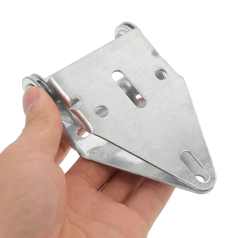 Beefy Heavy Duty Top Mounted Garage Door Hinge Replacement with Bracket for Residential and Light Commercial Use Built from Rugged Iron