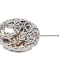 Hollow Mechanical Watch Movement Replacement Part For Precision Timekeeping With Alloy Gear Train shown in silver alloy