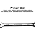 One And Three Sixteenths Inch 12 Point Combination Wrench SAE Built For High Torque Leverage With A Longer Handle Chrome Vanadium Forged