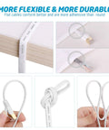 Cat7 Flat Ethernet Cable 15ft White Ultra Fast 10Gbps Shielded STP LAN Internet Network Cable with RJ45 Connectors and Clips