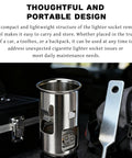 Universal Lighter Socket Removal Tool For Cars And Trucks, Quick Easy Cigarette Lighter Socket Extractor displayed in trunk