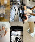 Heavy Duty Furniture Leg Mounting Plates With Screws Flat Metal T Brackets Connector Base For Sofa Cabinet Chair Couch installation views.