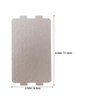 18 Pack Microwave Mica Sheets 0.04 Inch Thick Heat Insulation Waveguide Covers Grease Guard, dimensions 4.56 by 2.55 inches