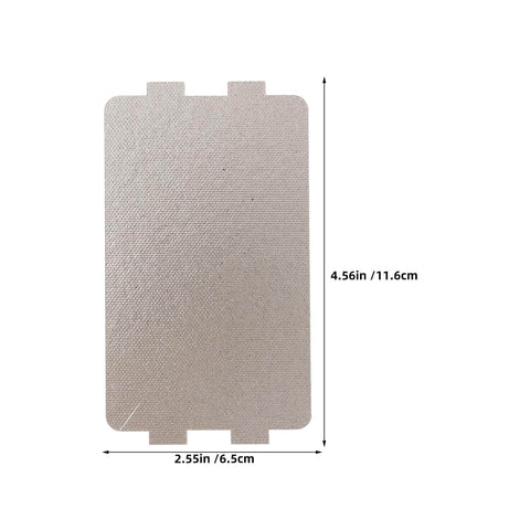 18 Pack Microwave Mica Sheets 0.04 Inch Thick Heat Insulation Waveguide Covers Grease Guard, dimensions 4.56 by 2.55 inches