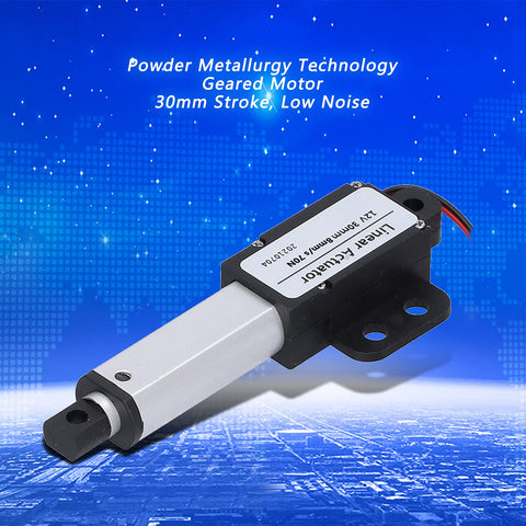 Mini Electric Linear Actuator For Robotics And Home Automation, 30mm Stroke, 8mm/s Speed, 70N Lift, Quiet High Performance Piston