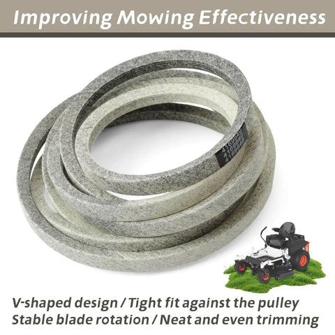 52 Inch Deck Drive Belt Replacement For Bobcat ProCat Zero Turn Mower Predator Pro 942517G belt on white background