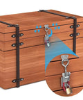 Five Piece Adjustable Toggle Clamp Latches Heavy Duty Holding Clamps For Smoker Lid Jig Tool Box Case Pull Latch With Secure Closure And Stable Clamping During Bumps And Vibration on wooden box