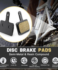 4 Pack Bike Brake Pads Set Universal Bicycle Disc Pads Semi Metallic Low Noise All Weather For MTB Road Bikes And E Bikes