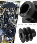 Heavy Duty Double Groove V Belt Pulley With 20 Mm Shaft and Keyway installed on engine, showing smooth operational reliability.