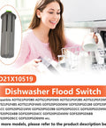 Dishwasher Flood Switch Replacement For GDT GDF Series WD21X10519 WD21X10492 WD21X20204 in use, woman loading dishwasher