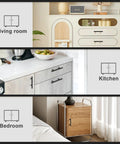 30 Pack Matte Black T Bar Cabinet Pulls, 6 Inch Length With 3-3/4 Inch Hole Centers, Stainless Steel Dresser Drawer Pulls in living room, kitchen, bedroom