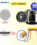 Heavy Duty Furniture Sliders For Hardwood Floors And Carpet Self Stick Moving Pads 1.37" round pads with 40 pieces for appliances.