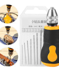 Handy Drill Set With Ten Piece Bit Kit Portable Micro Drill Tool Nonslip Handle For Art And Craft Projects Precision Pin Vise with 10 bits