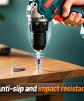 Premium Magnetic Drill Bit Set For Impact Drivers Featuring Rock Solid Grip Heavy Grade Alloy Steel Construction Anti Slip Design in use