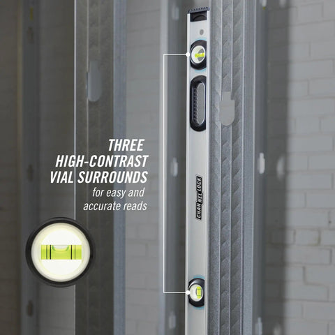Rock Solid 48 Inch Magnetic Aluminum I Beam Level With Three Precision Vials And Strong Magnetic Strip Built Tough For Daily Pro Grind Tasks And Flawless Construction Accuracy