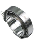 Close-up of V Band Clamp Stainless Steel 304 with Flange for 3 Inch Exhaust System, quick release design visible.
