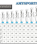 High Strength Fishing Snap Swivels Set With Ball Bearing Barrel Stainless Steel Saltwater Ready 25 Pack 31 Lbs Load Capacity 360 Degree Spin For Realistic Lure Action And Fewer Snags. Size chart for 0#-8# swivels
