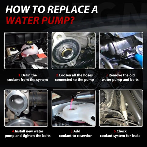 Step-by-step guide on how to replace a water pump in BMW models with Heavy Duty Electric Engine Water Pump With Aluminum Thermostat.