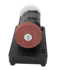 Depisuta Mini Bench Grinder Compatible With 20V Battery Tools, featuring a dual grinding wheel for sharpening and rust removal.