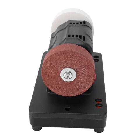 Depisuta Mini Bench Grinder Compatible With 20V Battery Tools, featuring a dual grinding wheel for sharpening and rust removal.