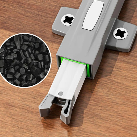 Push To Open Cabinet Latches With Touch Release For Wardrobe Doors And Dressers, nonmagnetic material detail shown