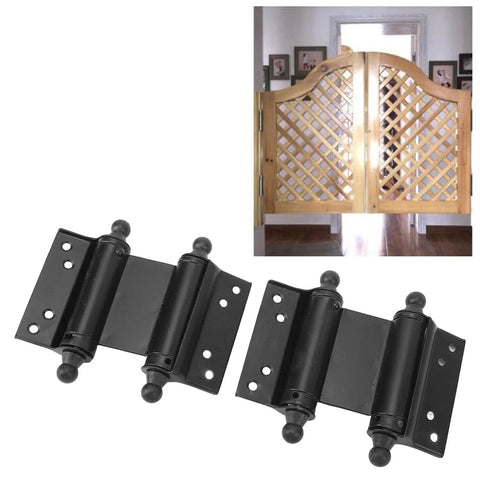 Stainless Steel Self Closing Door Hinge Double Action Spring Hinge for cafe saloon counter doors with durable finish shown with doors