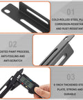 8 Set 1U Cable Management Tie Bar Kit for 19 Inch Server Racks With Open Frame Cabinets, featuring steel tie bars and caliper