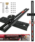 4 In 1 Scriber Marking Line Ruler 29.5 Inch Spliceable Extended T Square For DIY Woodworking Pro Grade Protractor Angle Tool