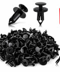 Rock Solid Hella Tough 100PCS UTV ATV Fender Clips Push Pin Body Fastener Rivets Universal 8MM Heavy Duty Nylon kit with tool.