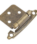 Self Closing Cabinet Hinge 1/2 Inch Overlay Bronze Finish Heavy Duty Humidity Resistant Hardware close-up view