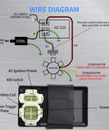 Wiring diagram for 6 Pin AC CDI Box For GY6 50cc 125cc 150cc Engines Fits ATVs Scooters Go Karts Taotao Roketa Sunl Lance Moped