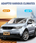 Two Pack Matte Clear License Plate Covers And Frames Set With Screws Caps on silver car in hot and cold climates