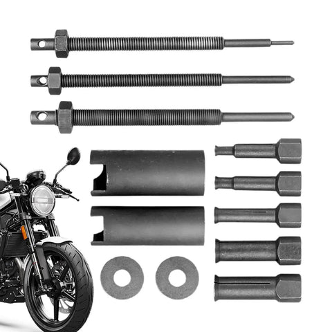 Killer Heavy Duty 12 Piece Bearing Puller Kit For Wheel Hub Inner Hole Extraction With Smooth Inner Race Grip Heads For Fast And Clean No Damage Removal In Any Tight Spot Great For DIY Mechanics On All Cars, motorcycle bearing tools