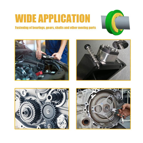 Wide application of 120 Pcs E Clip Retaining Ring Set in 304 stainless steel for bearings, shafts, and gear housings installation.