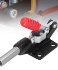 Heavy Duty Push Pull Toggle Clamp With 390 Kg Force For Steel Workholding CNC And Welding Fixture Jobs Super Grip Handle, close-up view