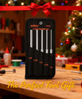 5 Piece Roll Pin Punch Set 8 Inch Carbon Steel Pro Grade Pin Punch Tool Kit with storage pouch for gunsmithing on workbench