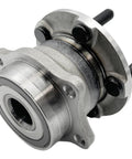 Rear Wheel Bearing And Hub Assembly Direct Fit For 2013-2016 Scion FR-S, 2013-2019 Subaru BRZ, metallic with bolt holes visible