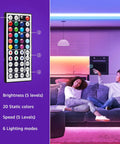 Rgb Led Light Strips 32.8 Ft With 44 Key Remote Color Changing Tape Light 5050 Led For Bedroom TV Backlight Kitchen