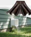 Heavy Duty Gutter Downspout Diverter Extension For Home And Garden, Rainwater Redirector For Yard Deck Patio installed view