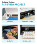 Cutting machines demonstrating Replacement Auto Blade Three Pack For Cameo 3 And Portrait 2 White Cutting Blades
