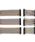 Multicolor Breadboard Jumper Wire Kit With 240 Pieces, 20Cm And 10Cm Cables for Arduino Projects displayed horizontally