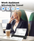 Portable Thermal Printer D80 Wireless For Travel And On The Go Inkless Printer That Really Works With iOS Android And Laptop
