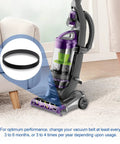 Two Pack Replacement Vacuum Belts For Bissell PowerLifter CleanView Swivel on carpet, showing belt in use with vacuum