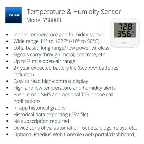 Smart Wireless Temperature And Humidity Sensor With LoRa Low Power Tech No WiFi Needed Wide Range For Fridge Greenhouse